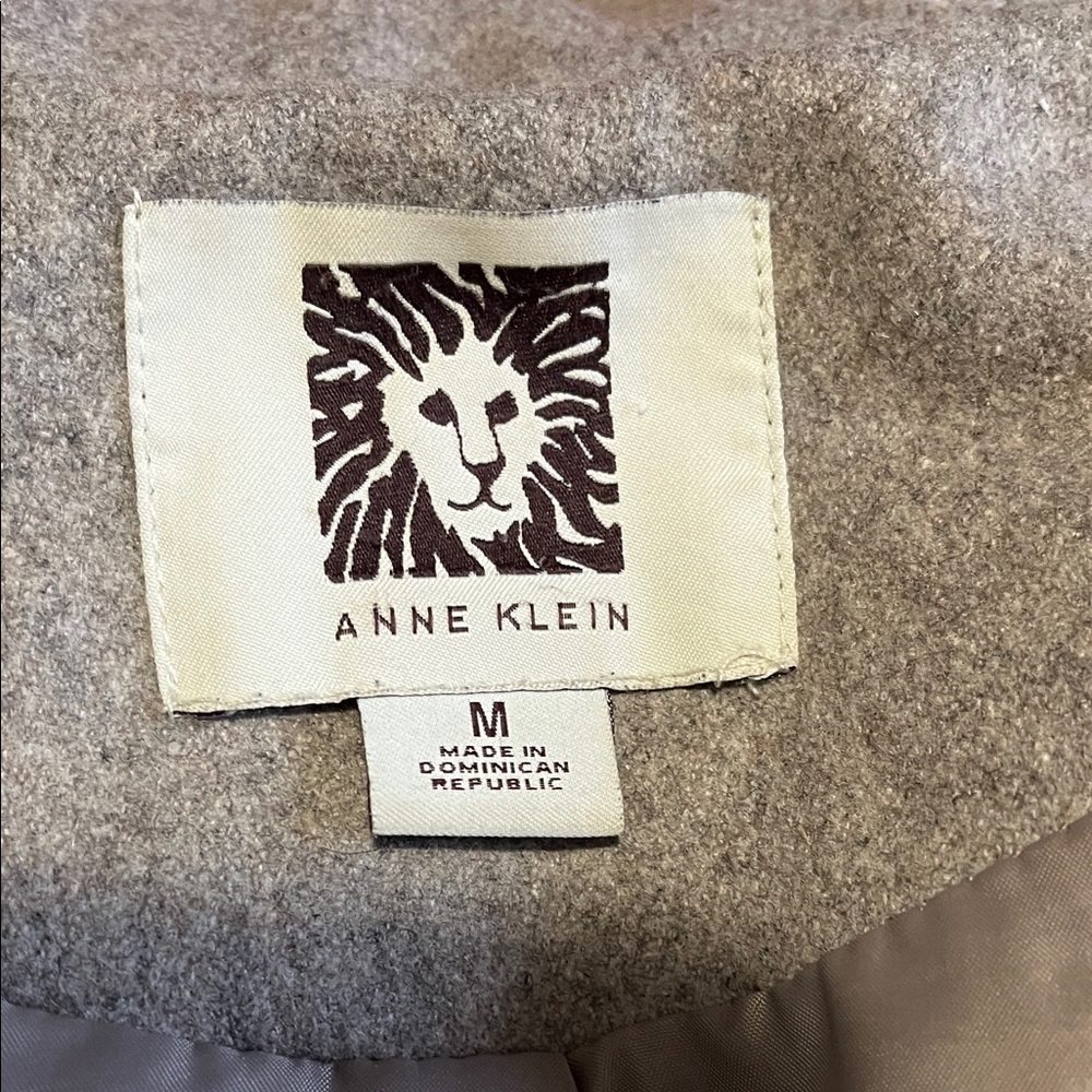 Anne Klein Taupe Belted Coat - Picture 4 of 6